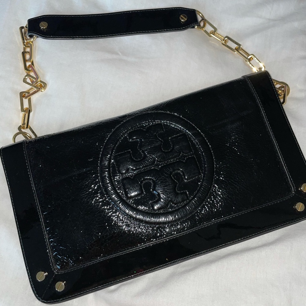 Tory Burch Patent Leather clutch shoulder bag